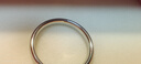 XUPING旭平首饰小众经典大气简约情侣戒指素圈ins风礼物 素圈戒指【8码-面宽约3mm】 实拍图