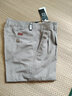 峰皓夏季纯棉高腰男裤中老年男士休闲裤双褶直筒宽松深档爸爸裤子薄款 14#浅灰色 31 码/2尺4腰围 实拍图