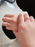 拾爱情侣戒指活口一对小众简约足银对戒异地恋送男女友生日情人节礼物 实拍图
