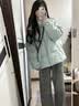 紫蒙羽绒棉服女2026新款短款学生小个子女生棉衣外套冬季羽棉袄绒服女 韩版加厚浅蓝色 均码 （可备注码数） 实拍图