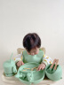 COOKSS儿童餐具套装新生儿礼盒宝宝餐盘婴儿碗牛奶杯硅胶叉勺送礼9件套 实拍图