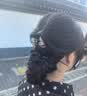 向晚 发夹花朵半扎发发夹抓夹女新款刘海夹子头饰发抓发卡 咖金色 实拍图
