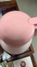 膳魔师（THERMOS）保温壶玻璃内胆家用大容量便携宿舍暖水壶热水瓶TEHA/TEHD TEHD-粉红 1.48L 实拍图
