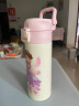 迪士尼（Disney）儿童保温杯316不锈钢随手便携水杯子宝宝大容量学生杯壶粉色400ML 实拍图