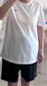 361°运动套装女春夏季冰丝速干t恤短裤女士休闲跑步健身篮球训练衣服 本白/基础黑【速干】 M 实拍图