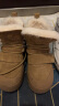 百丽厚底舒适雪地靴女商场同款羊毛加绒短靴A4F1DDD3 黄色 37 晒单实拍图