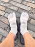 injinji五指袜中筒薄款专业防水泡跑步袜coolmax运动速干脚趾袜子 灰 M(40.5-44) 实拍图