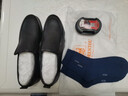 老人头皮鞋男鞋头层牛皮牛筋底商务休闲皮鞋中老年软底软面爸爸鞋 黑色 43 实拍图