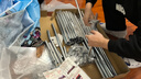 蜗家布衣柜家用简易衣柜大号加粗全钢架合金衣柜出租屋双人收纳挂衣柜 单车恋人【长126cm-全合金接口】 实拍图
