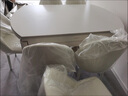 奶油岩板餐桌椅餐桌组合伸缩方圆两用现代实木简约小户型家用桌子 纯白哑光+1.18米单餐桌 实拍图