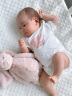 拉比婴儿连体衣2024夏季连体衣初生新生儿短袖三角连体衣 粉红 59 晒单实拍图