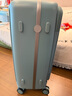 皇冠（CROWN）拉链铝框箱行李箱大容量万向轮侧开旅行箱暑期出游箱5278-25-珐蓝 实拍图