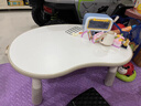 ZRYZ儿童花生桌宝宝早教可升降调节桌婴儿小沙发幼儿阅读学习写字书桌 【小号丨常规】米色花生桌 实拍图