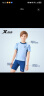 特步（XTEP）儿童泳衣男童分体游泳衣男大中小童速干泳装男 C210002 蓝色 16码 实拍图
