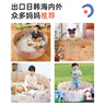 巧乐熊 儿童决明子玩具沙池套装围栏宝宝沙池礼物室内大颗粒沙子见面礼 【10斤仿瓷沙+玩具15件套+垫+球+袋】卡其小柴80CM 实拍图