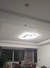 四季沐歌（MICOE）照明LED客厅大灯简约吸顶灯饰餐厅卧室全屋三室两厅灯具套餐中山 180W 35㎡内适用 103CM 三色调光-黑银 实拍图