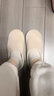 优调室内静音拖鞋女软底棉麻秋冬保暖居家四季情侣棉拖鞋 奶咖色 38-39 【适合日常37-38的脚拍】 实拍图