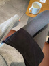 宝娜斯螺纹打底裤女光腿春秋冬季竖条纹加厚显瘦美腿连裤袜 【烟灰】 1条 中厚薄绒200g(5-15°C) 实拍图