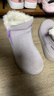 SNOOPY史努比童鞋儿童棉鞋冬季加绒加厚棉靴男女童保暖短靴0251紫色34 实拍图