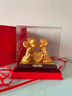贺隆来黄金镀金送新人闺蜜朋友结婚礼物高档创意新婚礼品周年纪念日摆件 喜结良缘特大号 金箔定制 实拍图