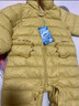 迷你巴拉【迷你小蛋仔】儿童连体羽绒服男女童宝宝冬日保暖萌趣外套新款 蜜糖黄 -白鸭绒【舒适换季】 80 CM -充绒量59.9g 实拍图