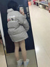 黑盒白美式潮牌立领印花棉服男装冬季棉袄加厚保暖面包服情侣棉衣男外套 SRDD-W233灰色 XL 【建议120-140斤】 实拍图