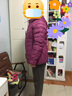 坦博尔轻薄羽绒服女短款宽松脱卸帽秋保暖女士外套TD236256 富贵紫 170  实拍图