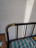 天坛家具上下床双层铁床员工宿舍铁架床母子高低铁架子床上下铺双人床 【黑色】铁艺床 上1200*下1500 实拍图