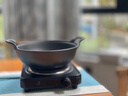 铸铁元宝锅煲汤锅无涂层平底加厚小炒锅双耳炖锅电磁炉燃气灶通用 单锅无盖|锅口直径 25cm 实拍图