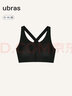 ubras中高强度运动文胸女士内衣女无钢圈美背胸罩 黑色 XL  实拍图