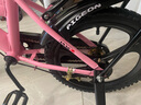 飞鸽儿童自行车3-6-10-12岁男孩女孩宝宝带辅助轮小孩脚踏单车 樱花粉|一体轮+ 闪光轮+后座款 16寸 适合身高105-125cm 实拍图