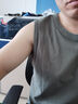 真维斯（Jeanswest） 中国风无袖背心男纯棉夏季2024年新款宽松大码运动坎肩篮球汗衫 灰绿# ZS中国黄印 L 【推荐110-130斤左右】 实拍图