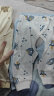 贝瑞加（Babyprints）婴儿开裆裤2条装初生宝宝长裤新生儿薄款四季裤子 星球+蓝 52 实拍图