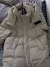 鸭鸭（YAYA）羽绒服男中长款2025年冬季新款时尚休闲可拆卸帽加厚保暖外套G 米黄色 XL 180/96A 实拍图