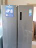 美的（Midea）470升对开门冰箱一级能效双变频净味智能风冷无霜电器家用BCD-470WKPZM(E)榭湖银[热销] 实拍图