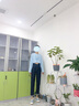 Jret蓝灰色哈伦牛仔裤女2025年秋冬新款高腰显瘦学生弹力九分老爹裤潮 520图片款 27 建议94-100斤 实拍图