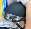 NEVA头盔电动车3C认证男女夏季摩托车半盔哈雷复古轻便式电瓶车安全帽 星空灰-透明短镜 实拍图