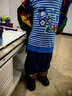 巴布豆儿童毛衣秋冬新款男孩保暖针织衫时尚条纹女童加绒舒适内搭冬装 蓝 巴布挖机 130 实拍图