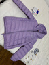 水孩儿（SOUHAIT）童装男女童轻薄羽绒服冬季新款儿童羽绒外套上衣 深紫 700+蓬松度-充绒量90% 150 充绒量67g 实拍图