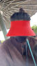 HeyBetter亲子防晒帽UPF50+无顶遮阳帽遮脸防风防紫外线24成人款红 晒单实拍图