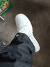 卡帝乐鳄鱼（CARTELO）男鞋冬季鞋子男百搭休闲鞋男士运动鞋潮流板鞋小白鞋 白黑加绒 40 实拍图