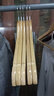 四喜 木头衣架10支实木衣挂衣撑 服装店衣服架 多功能防滑衣撑晾衣挂 6601原木色衣架10支 实拍图