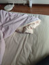京东京造 24支纯棉仿麻空气洗四件套 A类床品被套床单枕套 1.5米床 丁香紫 实拍图