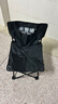 米客喵户外折叠椅露营椅子小马扎折叠凳子美术写生椅便携式超轻钓鱼板凳 黑色【加大号】-配收纳袋 实拍图