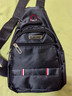 途尊（kingtrip）新款胸包男士包包单肩运动包休闲斜跨包胸前斜背包潮小男包 大号黑色 实拍图