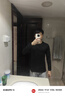 京东京造【液氨抗皱】t恤男短袖男士t恤纯棉白小T苏超衣服 黑色 XL 实拍图