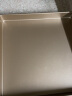阳晨烘焙模具28cm正方形牛轧糖蛋糕卷烤盘模具烤箱家用金色YC80154 实拍图
