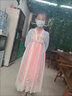 九能汉服女童夏季中国风儿童连衣裙古风公主裙古装民族出演服裙子 星空粉送披巾 130 实拍图