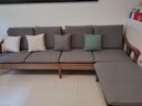 蒙特洛华北欧实木沙发客厅小户型新中式直排原木风沙发适老家具佛山白蜡木 四人位+脚踏 升级加厚封板【冬夏两用】 实拍图