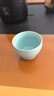 寻汝汝窑茶杯茶具单杯品茗杯陶瓷功夫天青色开片主人杯茶盏高档釉禅定 压手杯(大号)-可做主人杯- 95ml 一个装 实拍图
